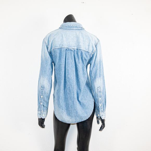 Citizens of Humanity $248 Baby Shay Denim Shirt size Small - Picture 9 of 10